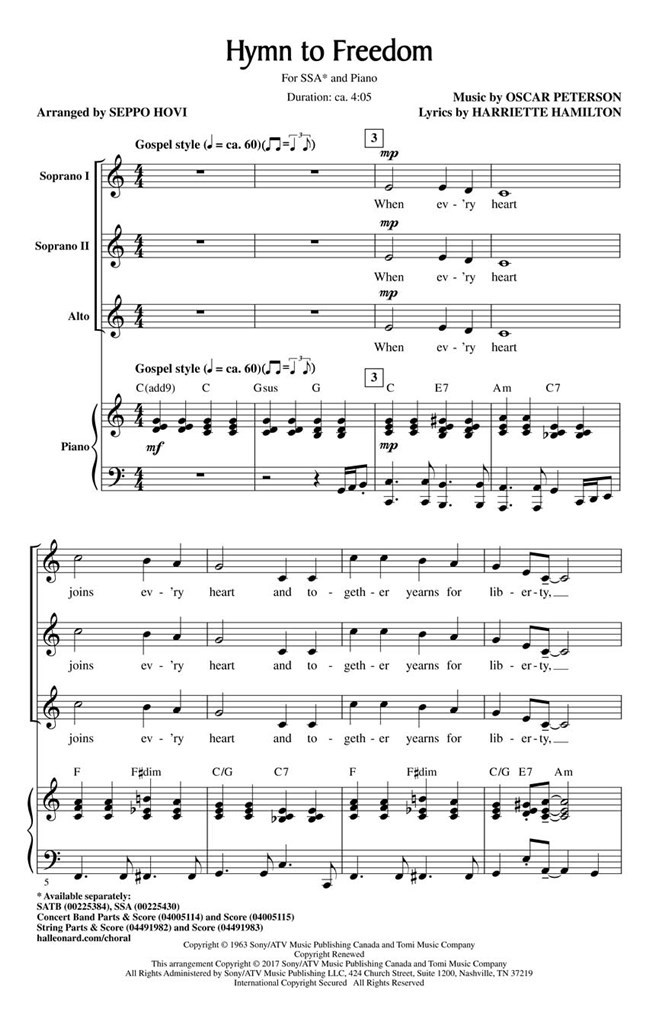 Hymn to Freedom